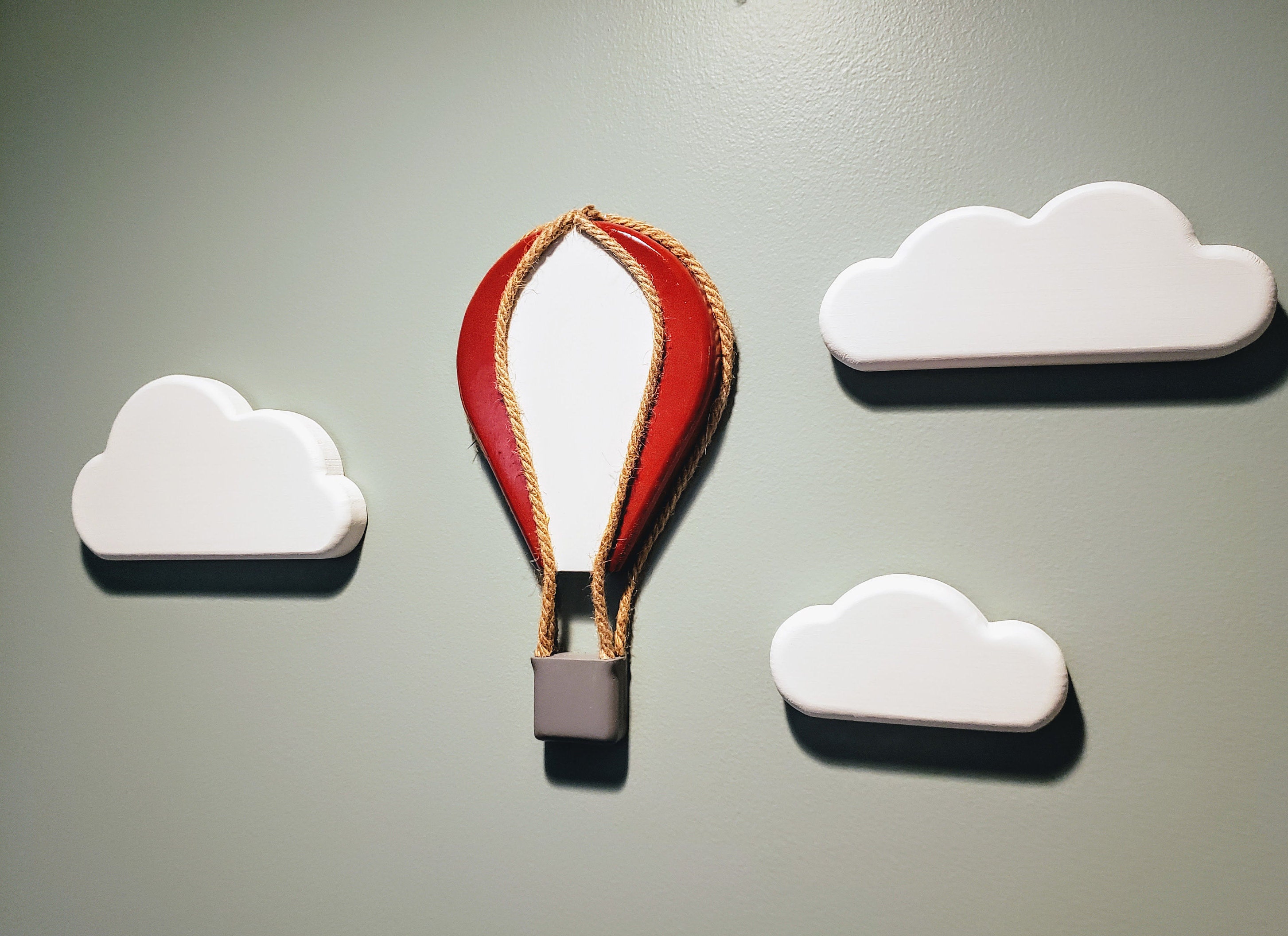 Hot Air Balloon Wall Decor/ Adventure Awaits/ Nursery Decor/ Etsy