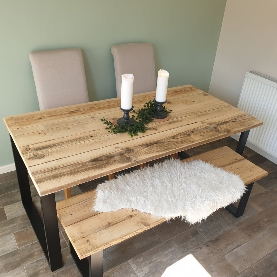 Rustic Dining Table | Reclaimed Wooden Table | Dining Table | Indoor ...