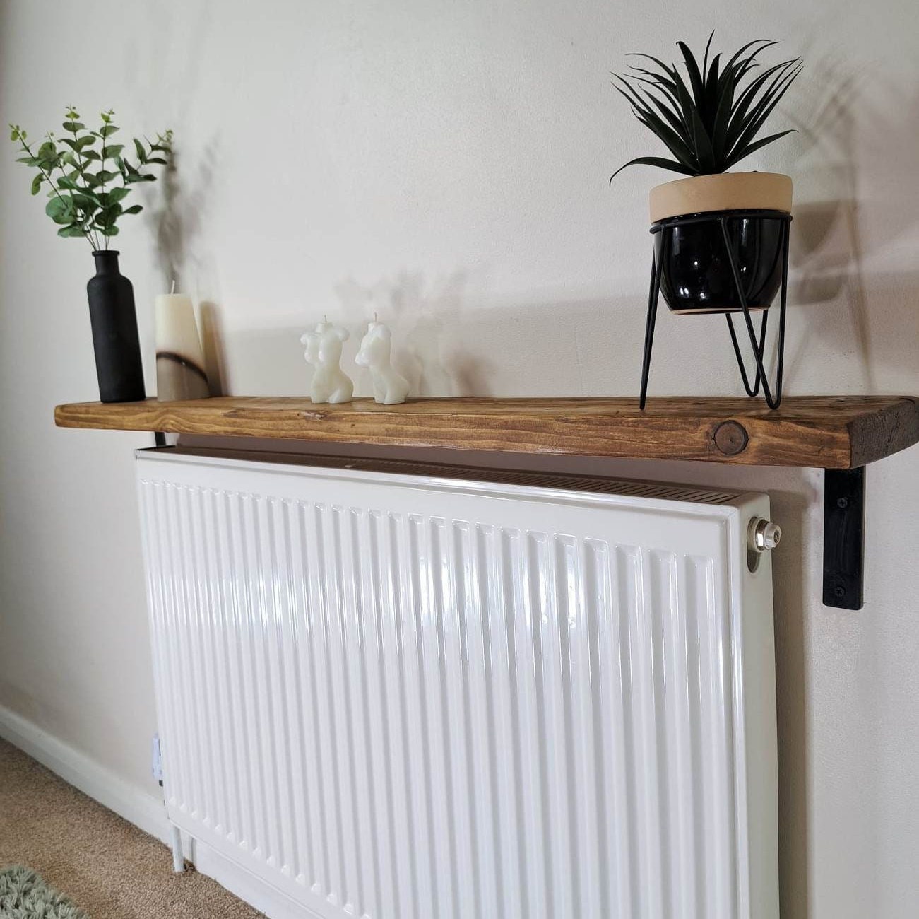 Radiator Cover GXHYSW White , Modern Smoke-proof Dust-proof, Aluminum ...