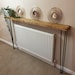 Rustic Radiator Cover With Hairpin Legs | Radiator Shelf