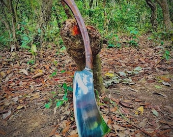 Ascia da sopravvivenza per il taglio del legno/Ascia da caccia e campeggio con lama in acciaio al carbonio realizzata a mano su misura