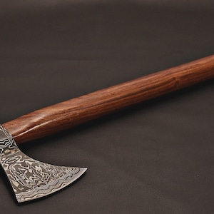 Handmade Damascus Steel Tomahawk / SK Axe with Rose wood Handle