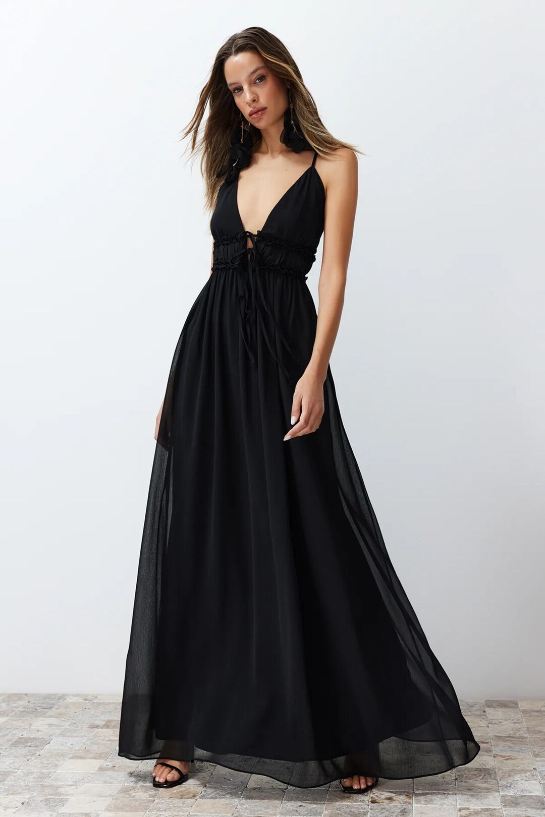 ワンピース Luxury embroidered chiffon Black Dress il_1080xN.5984398923_m6cp.jpg