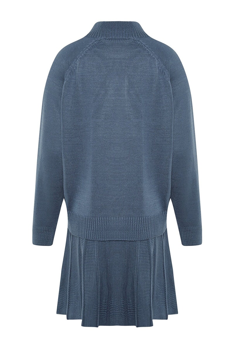 Open Shoulder Knitted Set with Maxi Skirt