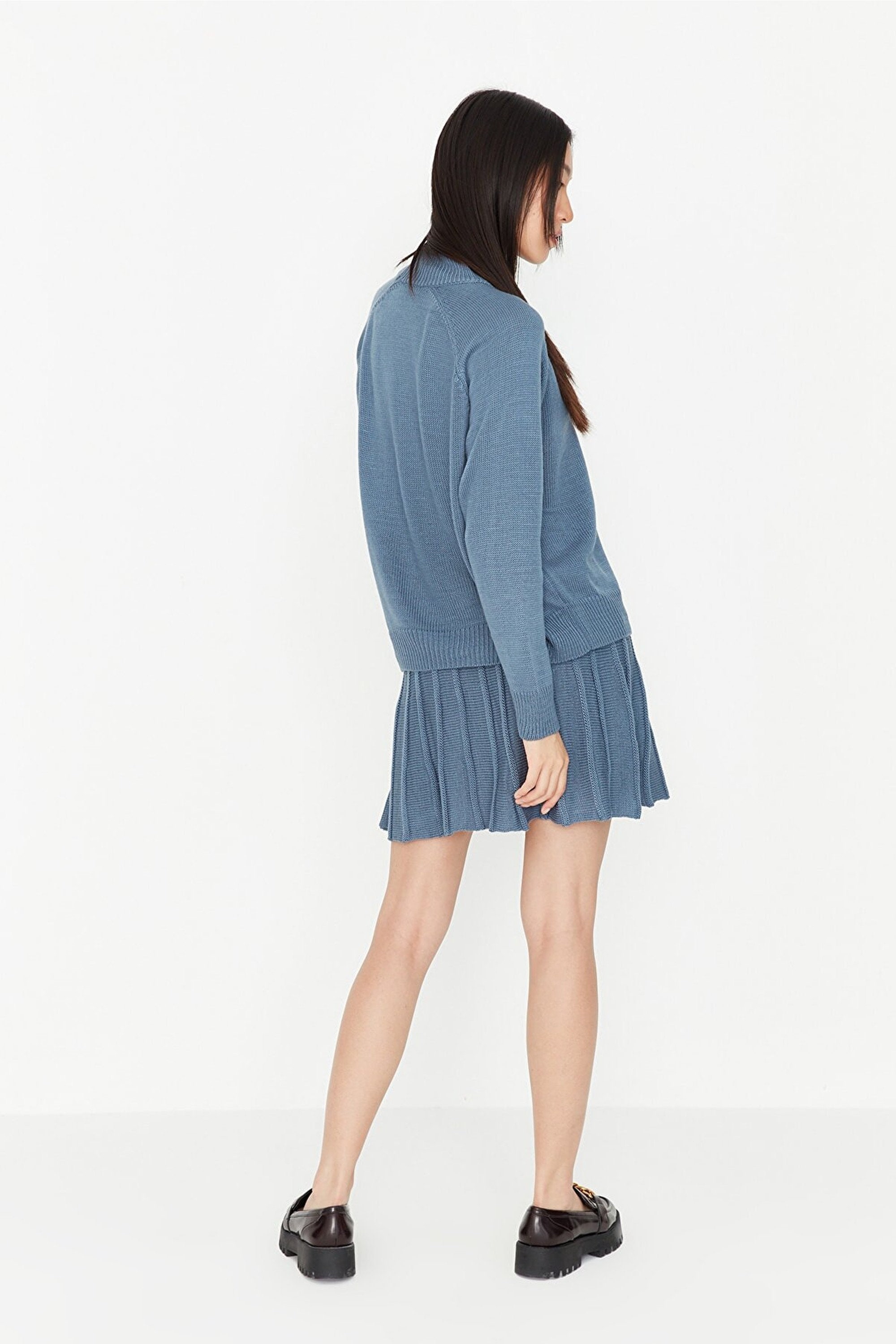 Ladies Two-Piece Knitted Sweater & Maxi Skirt Set
