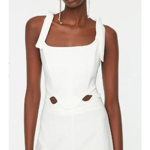 Woven Underwire Bustier Crop Top: Bridal Corset