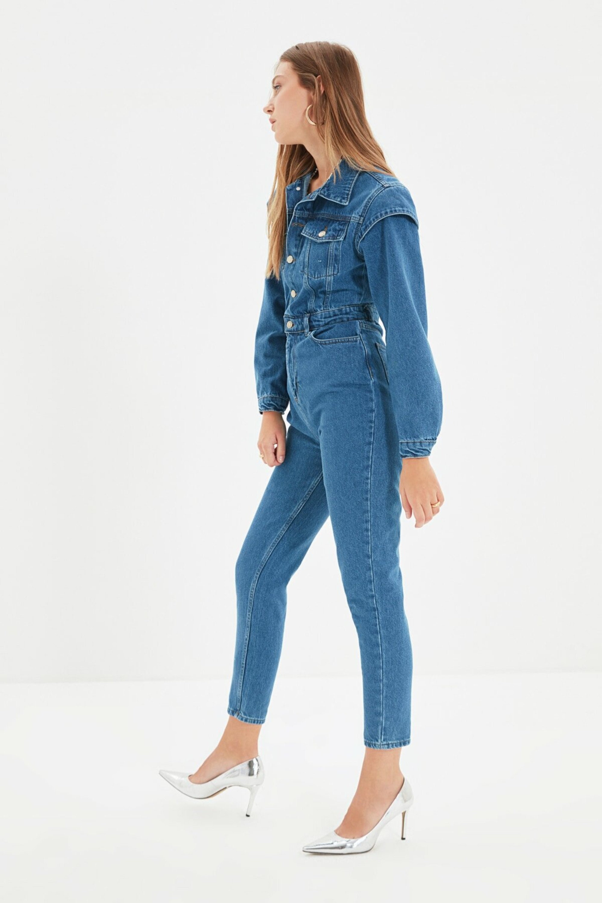 jean jumpsuit for ladies