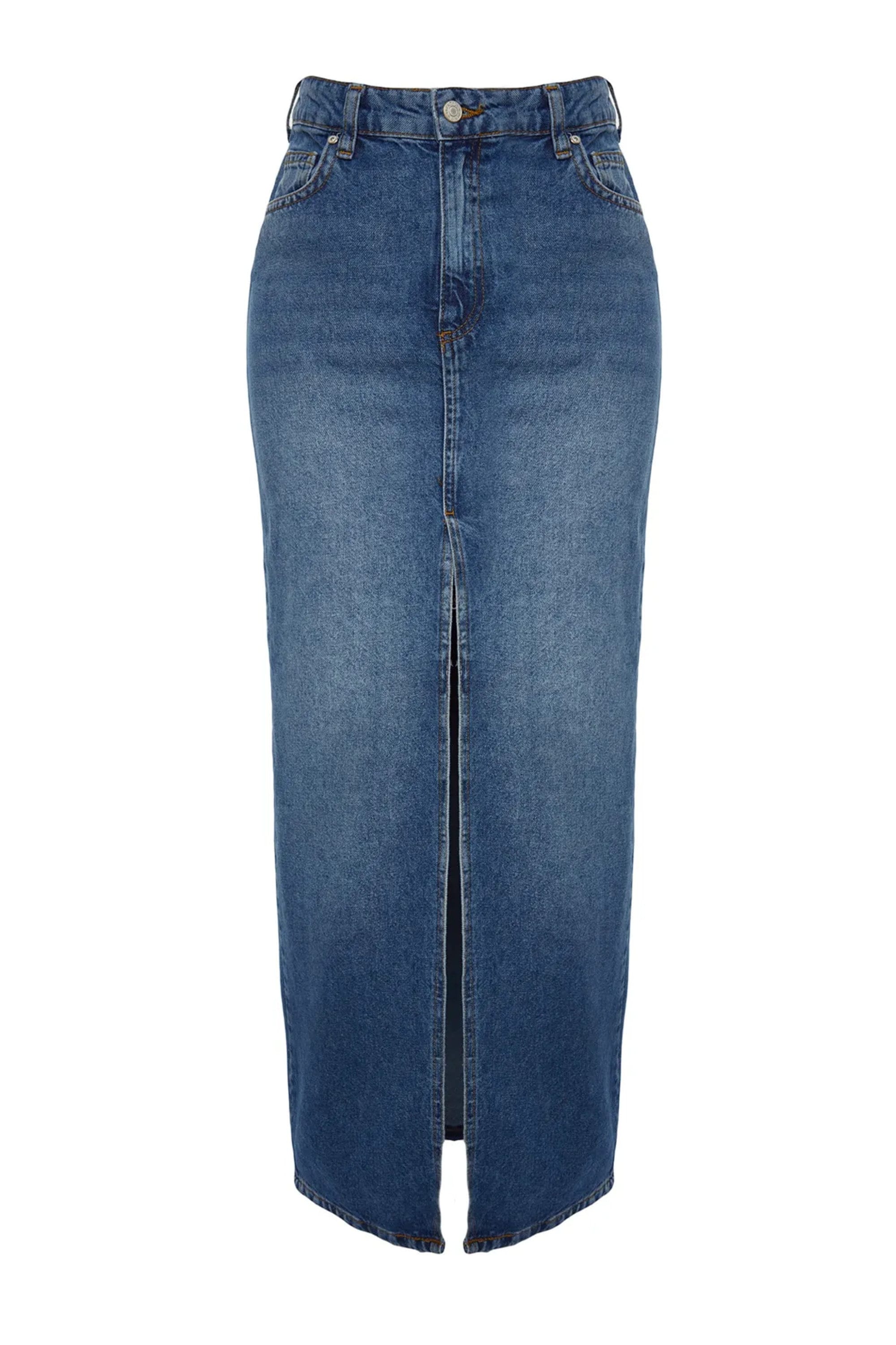 スカート musinsastandardwoman Women's Front Slit Denim Long Skirt Was MUSINSA | MUSINSA STANDARD WOMAN Women's Front Slit Denim