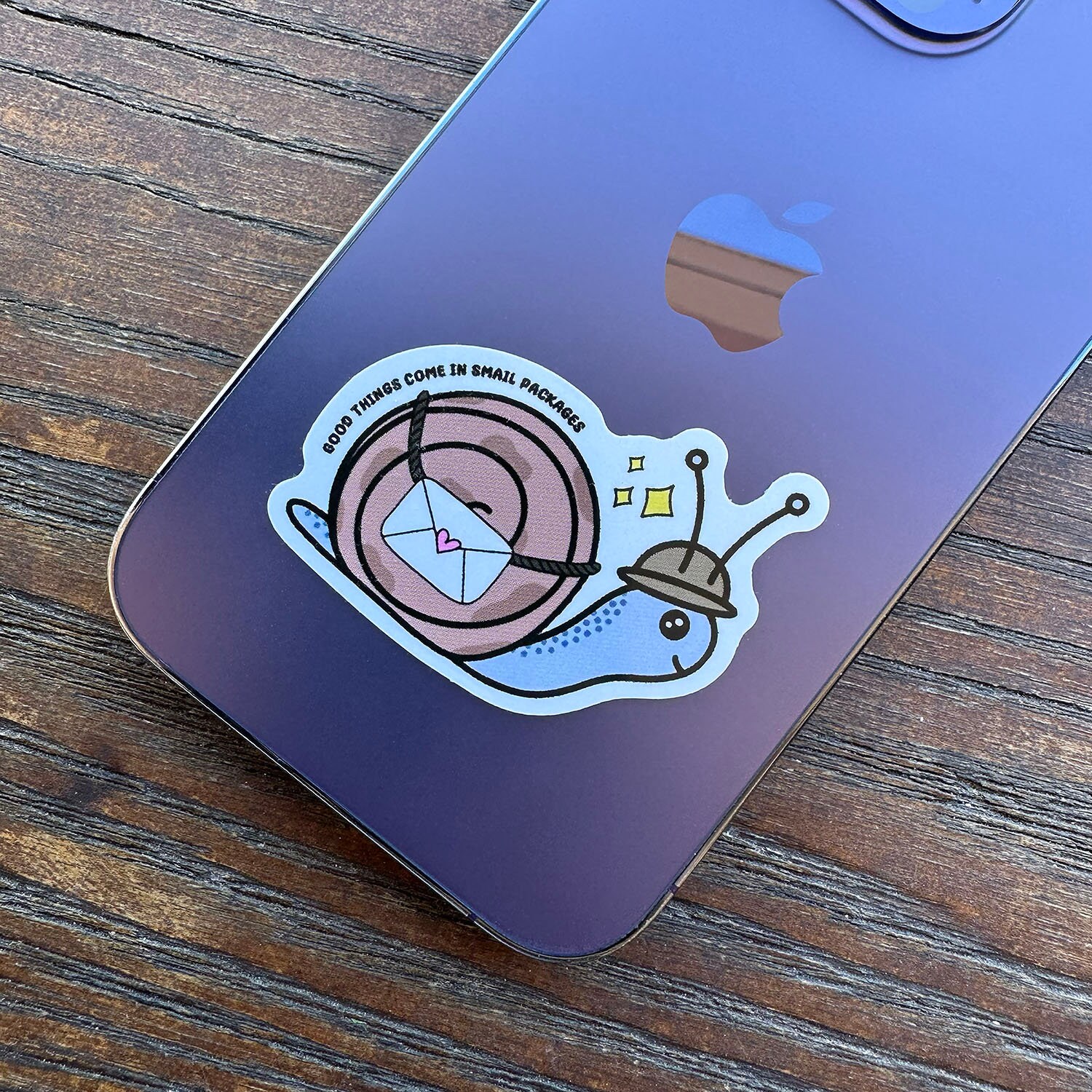 Snail Waterproof Die Cut Vinyl Sticker Mail Carrier Sticker Cute ...