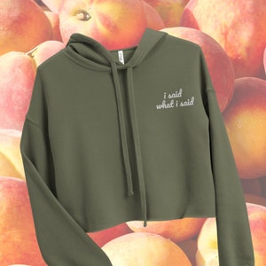 I Said What I Said Cropped Hoodie, Nene Leakes Hoodie, RHOA, Real Housewives Sweatshirt