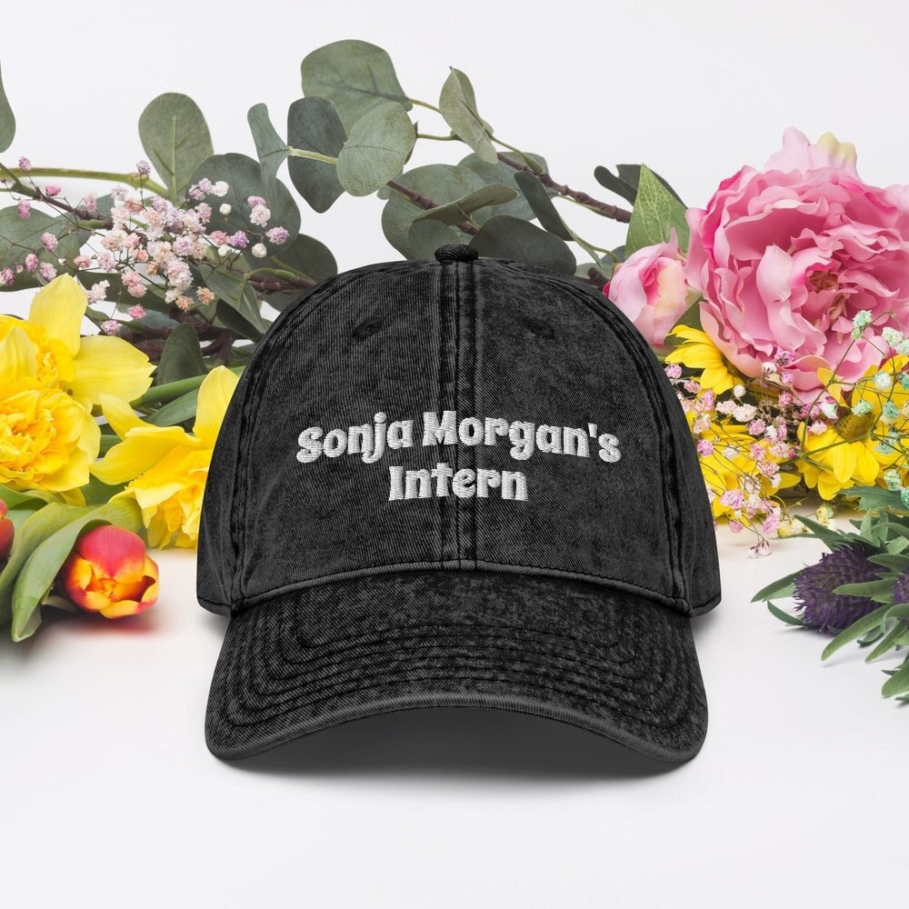 Intern Hat Sonja Morgan Intern Denim Dad Hat, RHONY Hat, Bravo TV Hat, Real ...