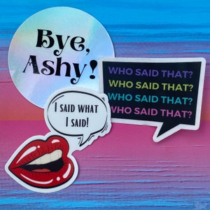 RHOA Sticker Set,  Real Housewives Quotes, Bravo TV Stickers, Nene Leakes, Porsha Williams, Gift Set for Bravo Lovers