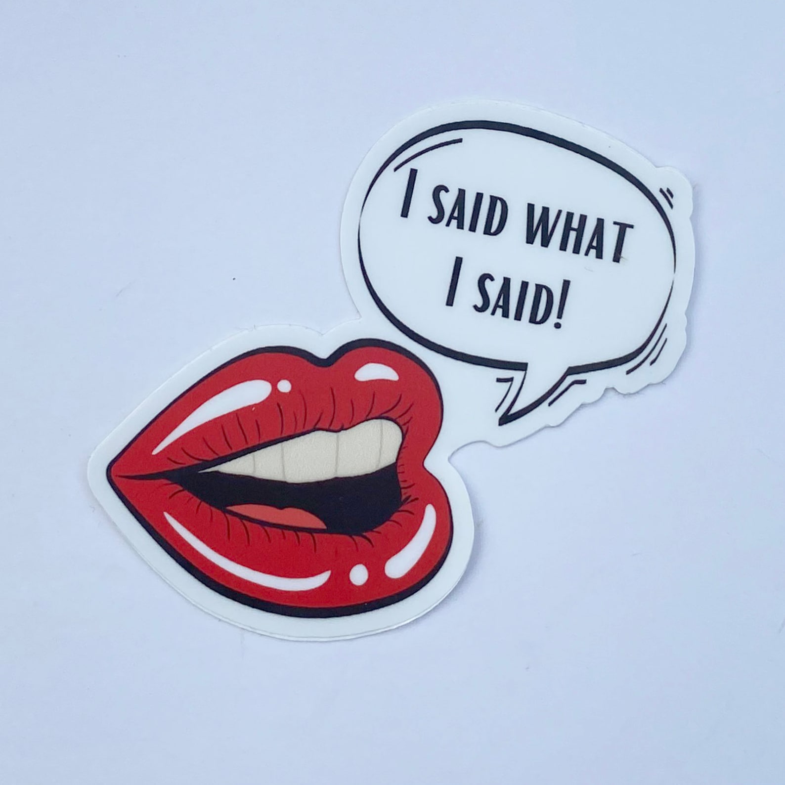 I Said What I Said Lips Sticker, Nene Leakes Sticker, RHOA, Bravo TV