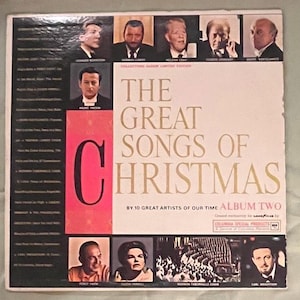 The Great Songs Of Christmas Album Two Vintage Vinyl Record Holiday Music