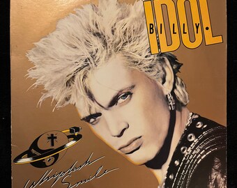 Billy Childish オリジナル版画 限定１０部 サイン入り 1985年 musicgoldmine.com - Billy Idol Whiplash Smile Promo LP