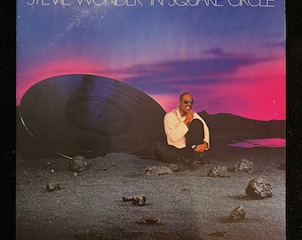 Stevie Wonder In Square Circle Embossed Cover Gatefold Vintage Vinyl Record Album 1985