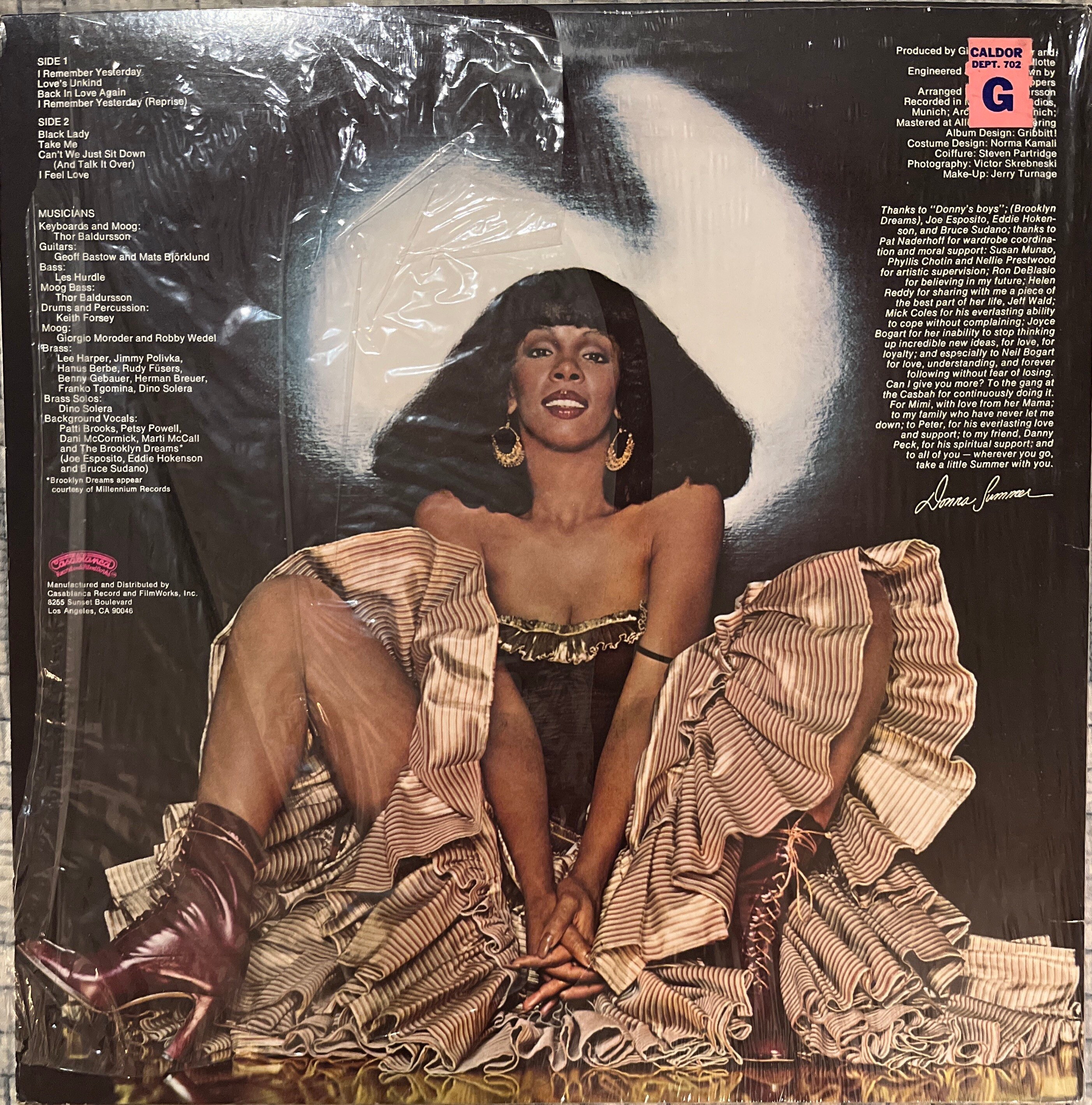 Donna Summer I Remember Yesterday Vintage Vinyl Record Album 1977 - Etsy