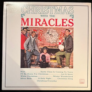 Christmas With The Miracles Vintage Vinyl Record Album Holiday Music Motown