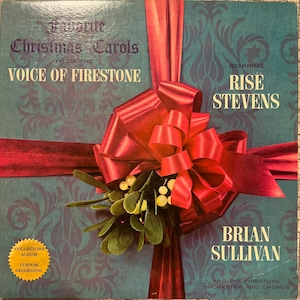Favorite Christmas Carols from the Voice Of Firestone Vintage Vinyl Record Album Starring Rose Stevens Brian Sullivan Holiday Music