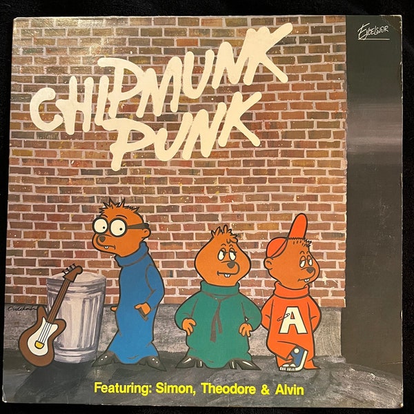 Chipmunk Punk Featuring Alvin Simon Theodore Vintage Vinyl Record Album 1980
