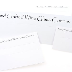 Wijnglas Bedels Montagekaarten en Cellofaan Tassen - Display en Gift Packaging