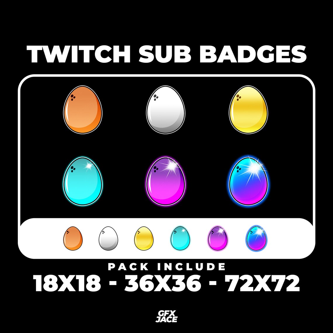 Egg Twitch Sub Badges / Subscriber Badges Etsy