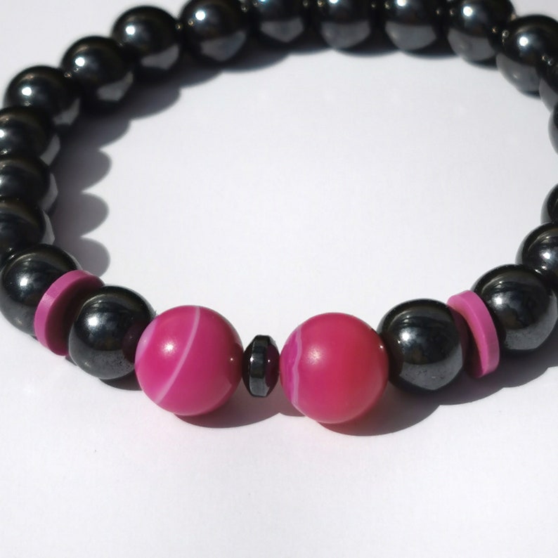 Birthday gift for girlfriend Multicolor bracelet with hematite for best friend Colorful bracelet stack Layered bracelet set boho