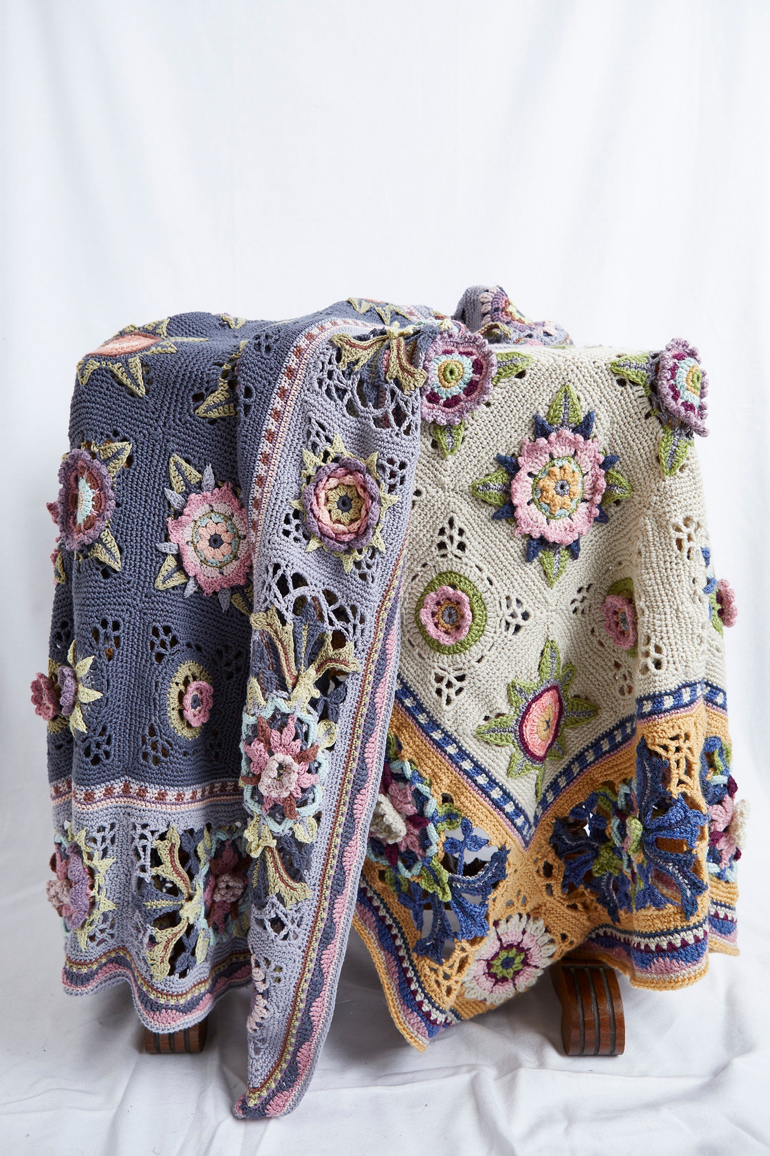 Handcrafted Heirloom Blanket Fruit Garden Design by Janie Etsy UK