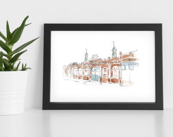 Limited Edition A4 Giclee Art Print | The Old Dairy, Stroud Green