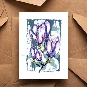 Magnolia - Carte de voeux de taille standard