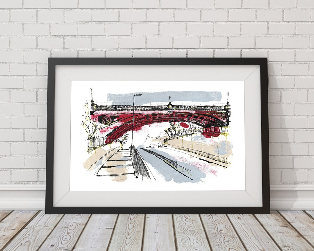 Archway Bridge A3 Giclée Print London Landmark North London Etsy.de