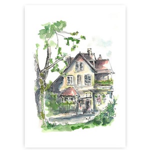 The Woodman, Highgate A4 Giclée Print Limited Edition image 3