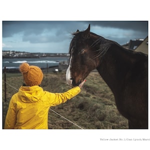 Photography print of a woman with a horse along the wild atlantic way in Kilkee, Co. Clare, Ireland