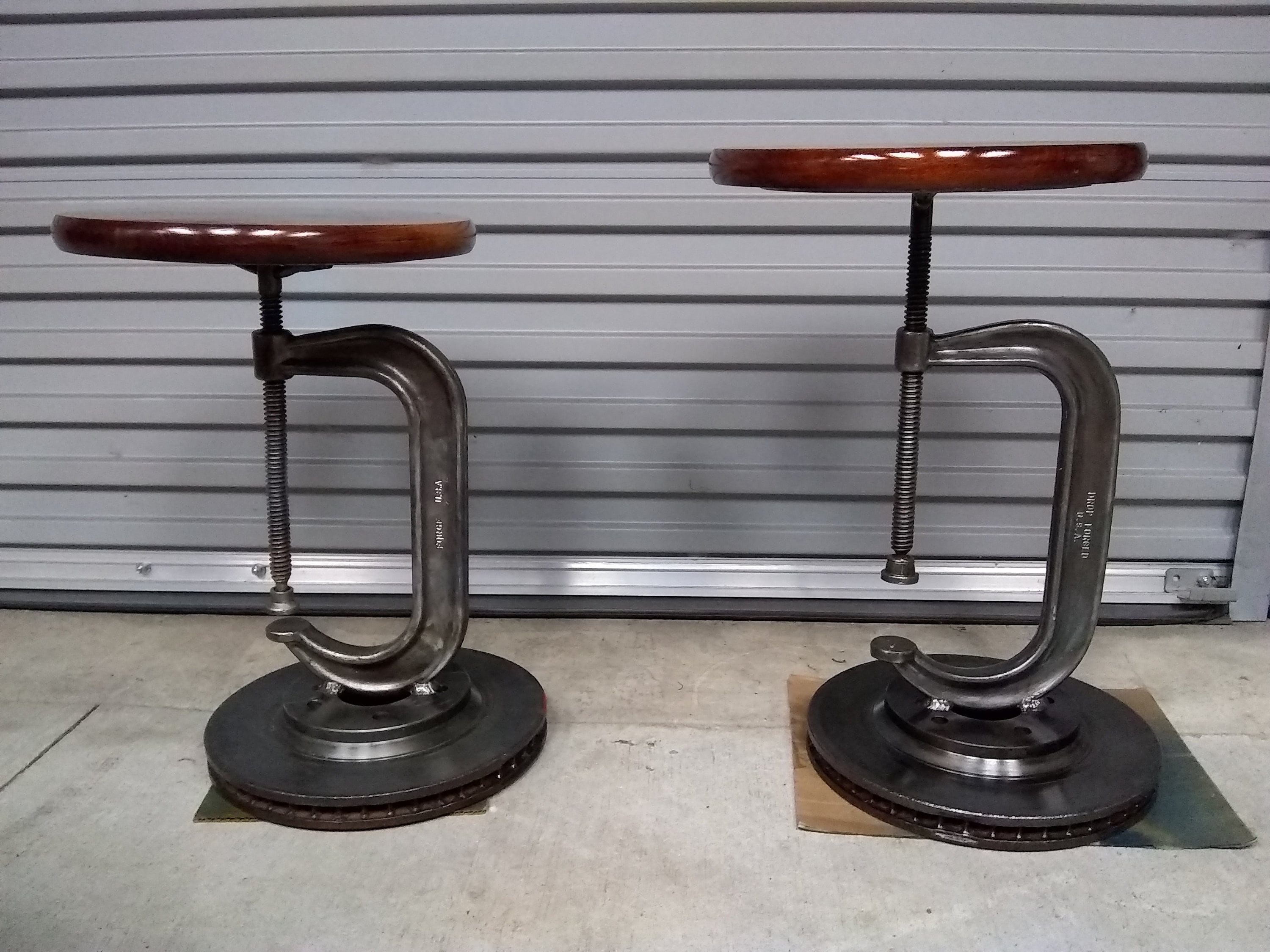 Made in USA Cclamp Industrial Table Stand Stool Art Etsy
