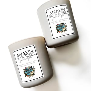 100% SOY CANDLE | Anakin Skywalker, Jedi Knight (13 oz) | White Sandalwood + Smoke