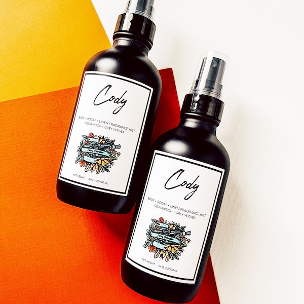 FRAGRANCE MIST  |  Cody (3.4 fl oz) | Cedarwood + Grey Vetiver