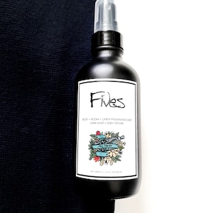 FRAGRANCE MIST  |  Fives (3.4 fl oz) | Dark Musk + Grey Vetiver