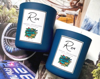 100% SOY CANDLE  |  Rex (13 oz)  |  Grey Vetiver + Suede