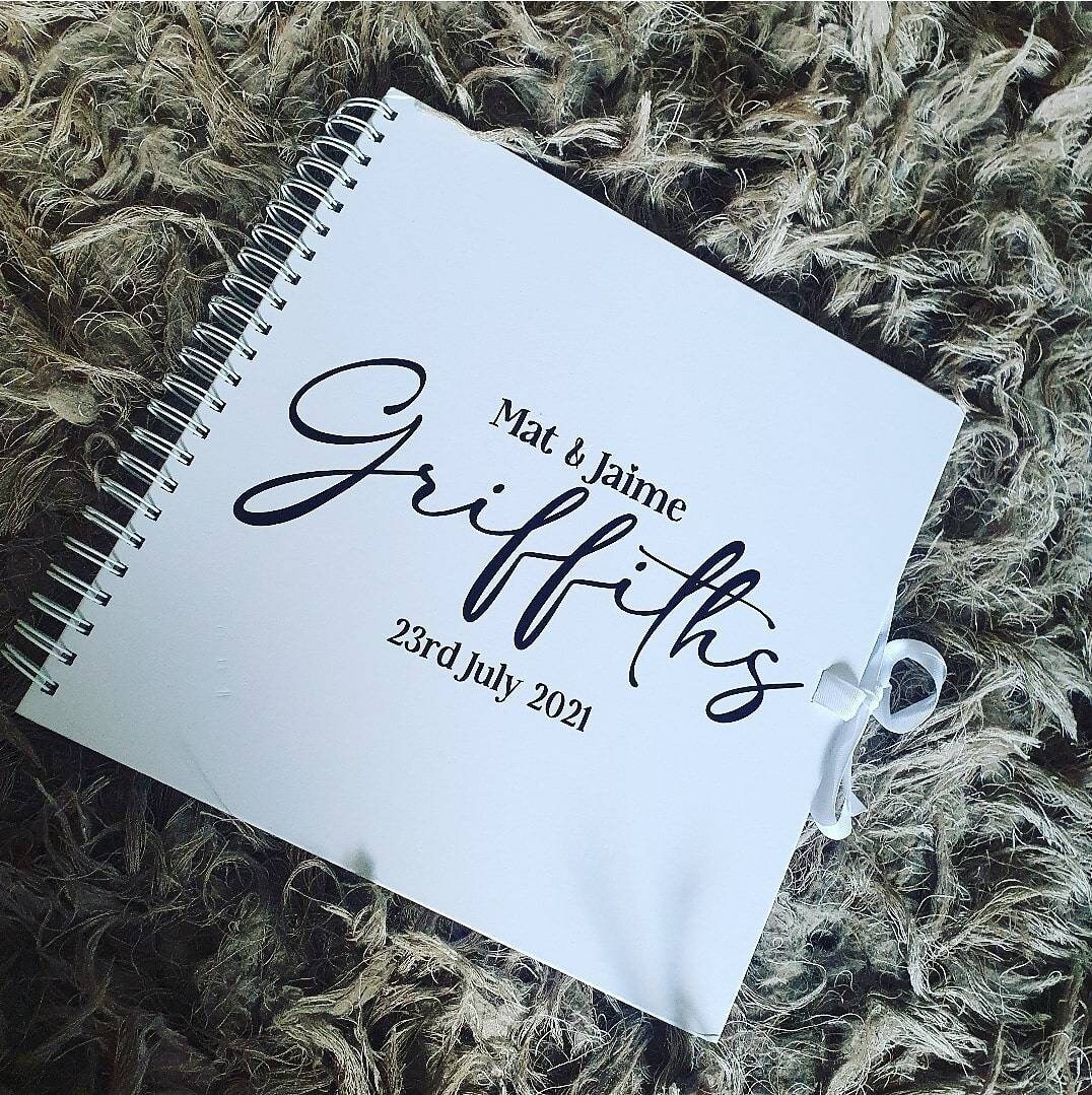 Personalised Wedding Guest Book 12x12 Scrapbook Wedding Etsy UK