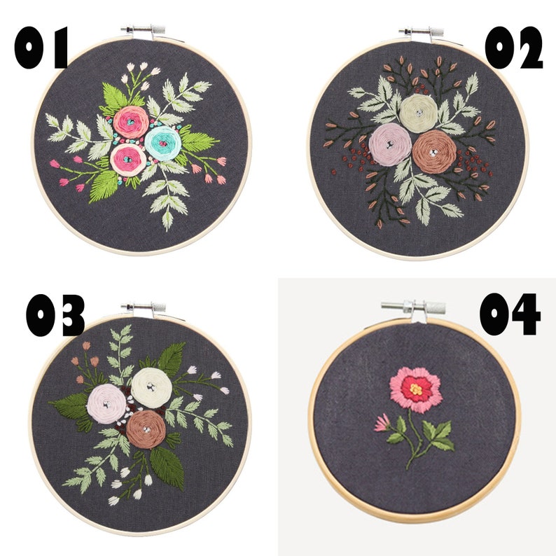 Diy Embroidery Kit Handwork Needlework Kit for Beginner by Etsy