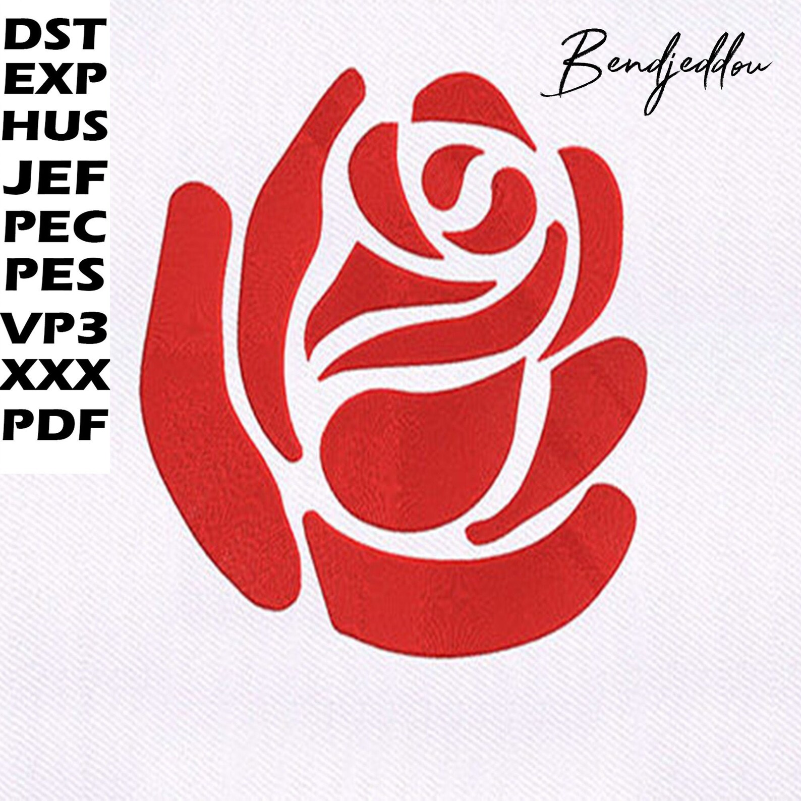 Embroidery designs  silhouetted rose petal by bendjeddou  etsy Embroidery designs  silhouetted rose petal by bendjeddou  etsy