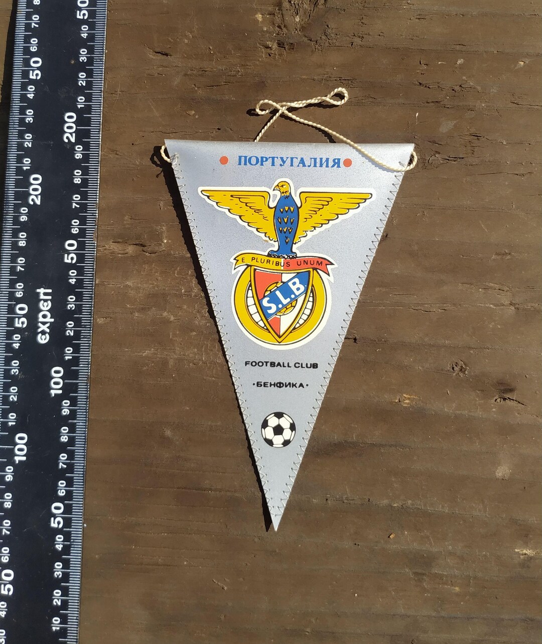 Fanion Vintage Benfica Lisbonne - Drapeau Supporter Football - Occasion