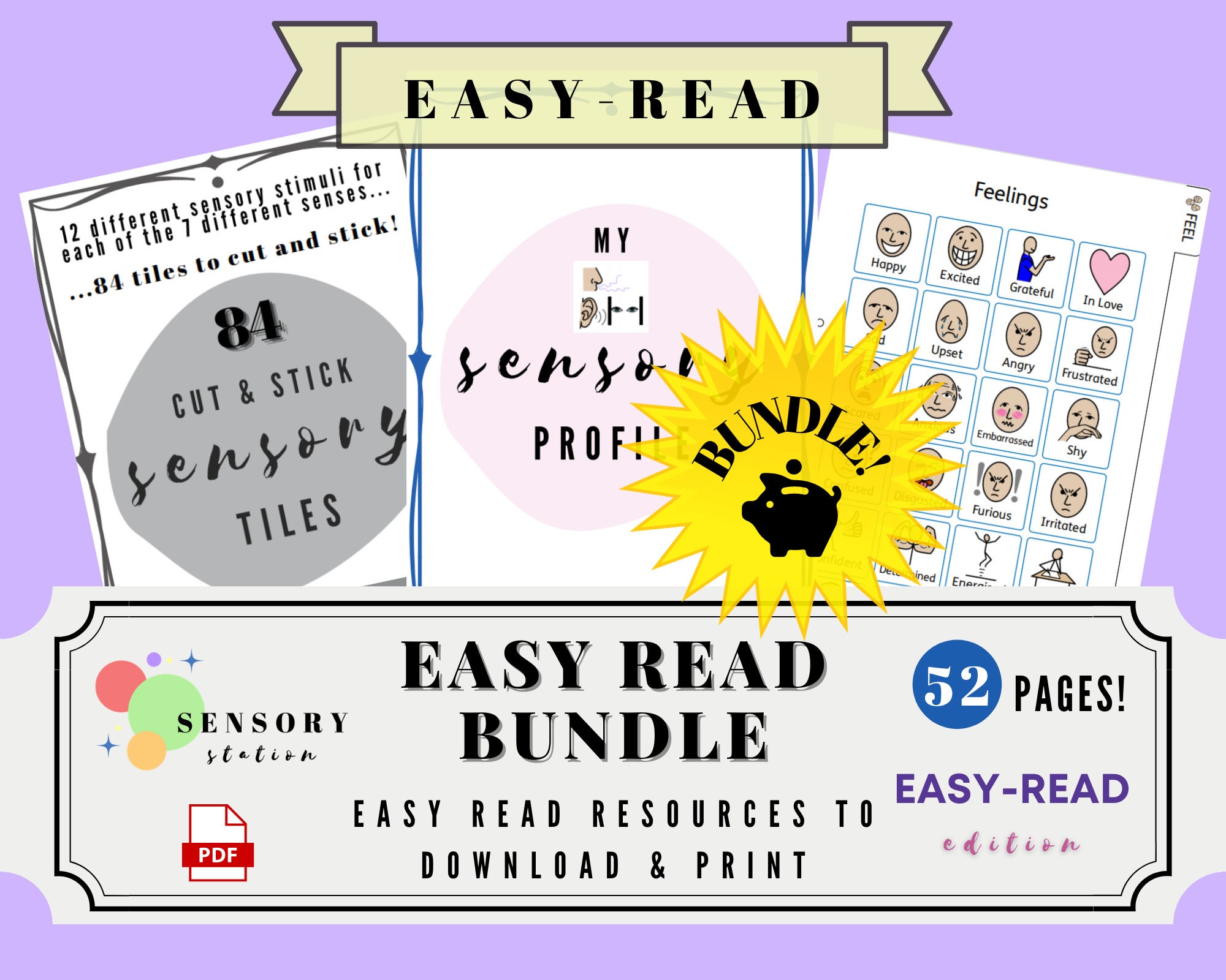 Easyread BUNDLE of Sensory and Communication Tools for Children