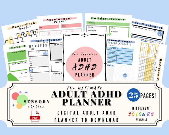 Adult ADHD Planner (Digital Download)