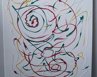 Mélo-Méli - Tableau, acrylique, peinture, toile, décoration murale, abstrait, art