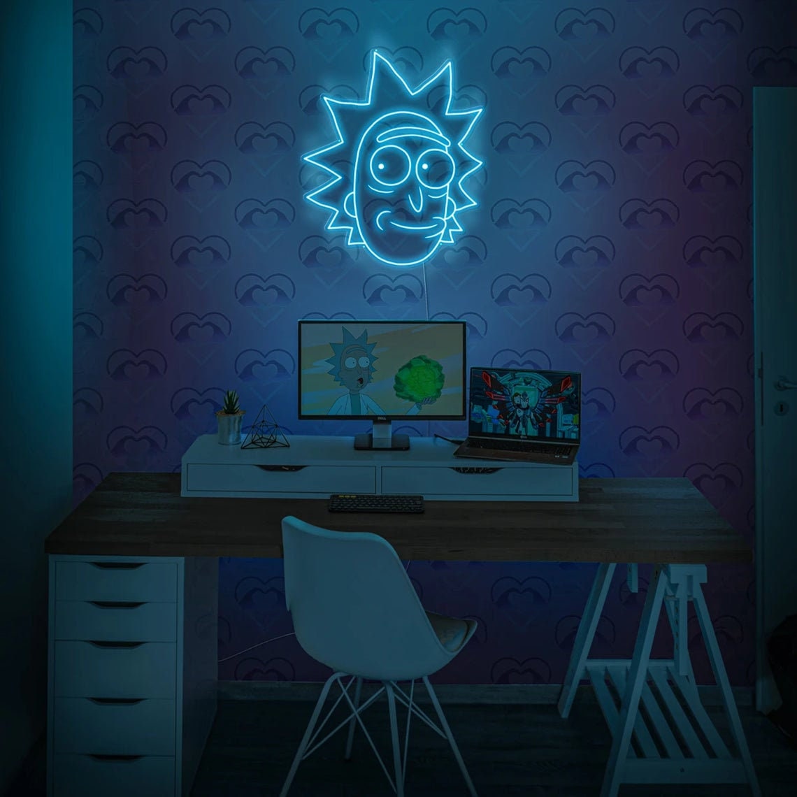 Rick and Morty led neon sign Etsy
