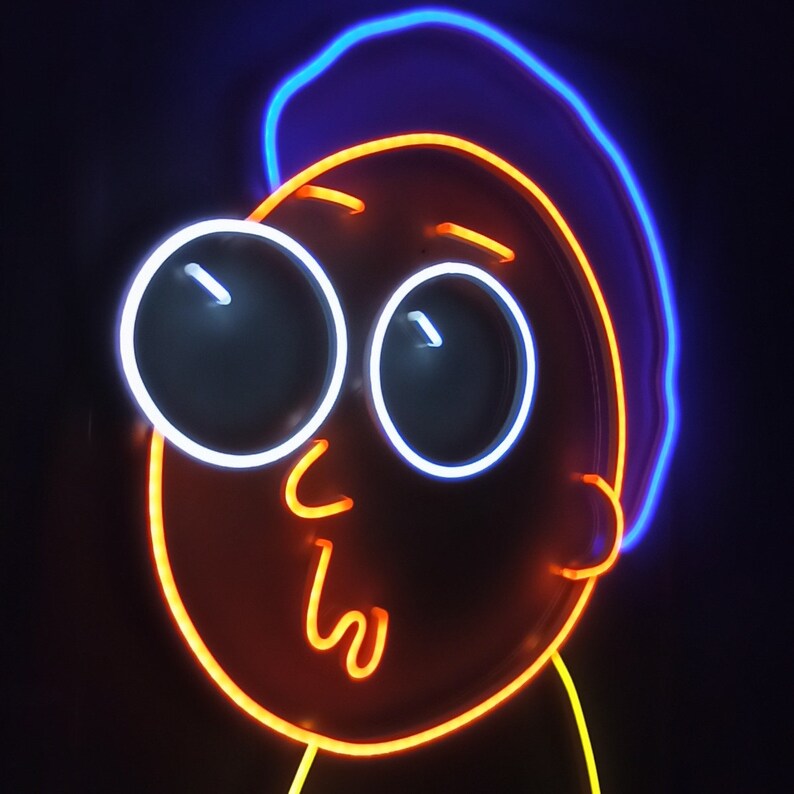 Rick and Morty Neon Sign Rick Neon Sign Rick and Morty Neon | Etsy