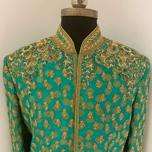 Sherwani,groom Sherwani,red sherwani,Indian groom outfit,pakistani groom, ethnic wear,kurta pyjama,Jodhpuri,Green sherwani, men’s Clothing,