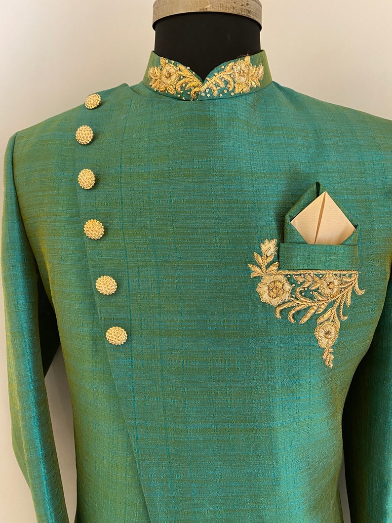 Groom Sherwani Groom Outfit Groomsmenkurta Pyjama Indian Etsy