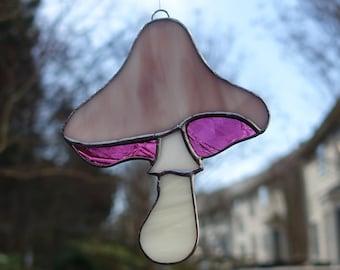 Stained Glass Small Mushroom